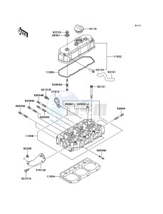 MULE 3010 DIESEL 4x4 KAF950-B3 EU drawing Cylinder Head