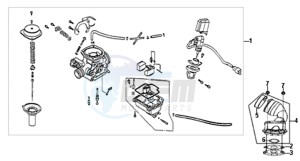 ALLO 50 45 KM/H L6 drawing CARBURATOR