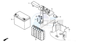 SA50 drawing BATTERY