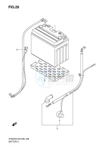 SV650S (E3-E28) drawing BATTERY (SV650A SV650SA)