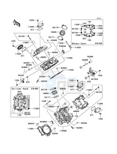 BRUTE FORCE 750 4x4i EPS KVF750HEF EU drawing Cylinder Head