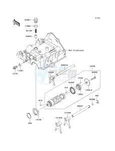 EX250 J [NINJA 250R] (J8F-J9FA) J8F drawing GEAR CHANGE DRUM_SHIFT FORK-- S- -