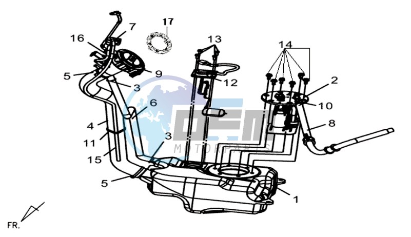 GAS TANK -  PETROL VALVE