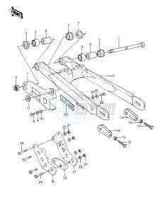 KX 80 C [KX80] (C1) [KX80] drawing SWING ARM -- 81 KX80-C1- -