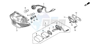 XL1000V VARADERO drawing TAILLIGHT