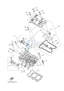 MT07A MT-07 ABS 700 (1XB6 1XB8) drawing CYLINDER HEAD