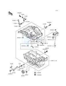 EX 250 F [NINJA 250R] (F6-F9) [NINJA 250R] drawing CRANKCASE