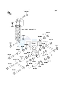 KX65 KX65ACF EU drawing Suspension