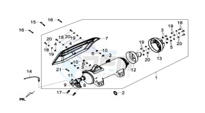 GTS 300 I drawing EXHAUST