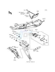 NINJA_ZX-6R_ABS ZX636FFF FR GB XX (EU ME A(FRICA) drawing Taillight(s)