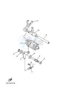 TT-R50E (BEGH) drawing SHIFT CAM & FORK