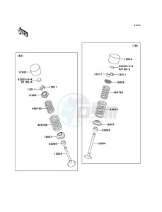 JET SKI STX-12F JT1200D6F FR drawing Valve(s)