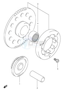 VL125 (E2) drawing STARTER CLUTCH