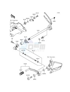 NINJA 300 EX300AEF XX (EU ME A(FRICA) drawing Gear Change Mechanism