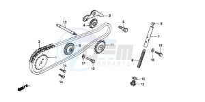 C90CW 70 drawing CAM CHAIN/TENSIONER