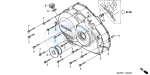 VFR800A9 UK - (E / ABS MME) drawing RIGHT CRANKCASE COVER