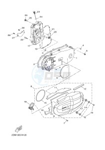 YPR125RA XMAX 125 ABS EVOLIS 125 ABS (2DMK 2DMK) drawing CRANKCASE COVER 1