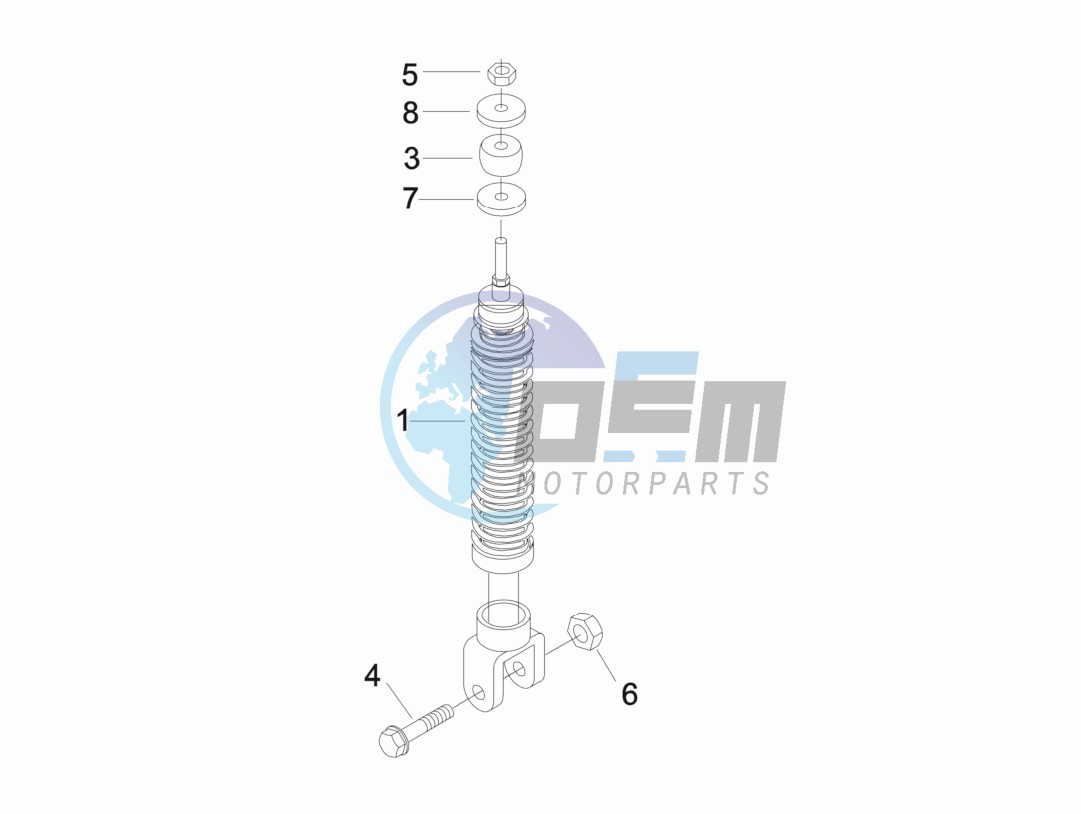 Rear suspension - Shock absorber - s