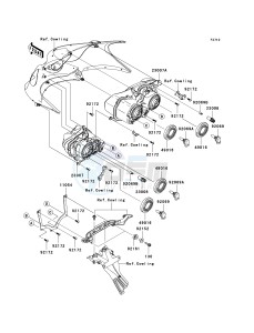 KRF 750 F [TERYX 750 4X4 NRA OUTDOORS] (F8F) C9FB drawing HEADLIGHT-- S- -