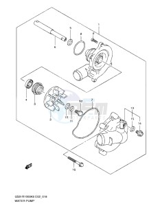 GSX-R1000 drawing WATER PUMP