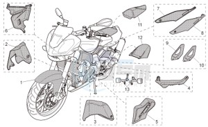 RSV 1000 Tuono drawing Acc. - Special body parts