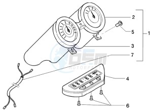 Beverly 125 drawing Instrument unit