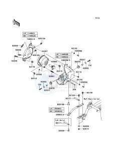 KVF750_4X4_EPS KVF750HDF EU drawing Headlight(s)