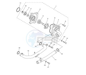 XP T-MAX BLACK MAX-NIGHT MAX 500 drawing WATER PUMP