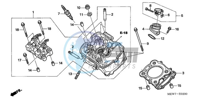 FRONT CYLINDER HEAD