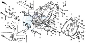 TRX350FE RANCHER 4X4 ES drawing REAR CRANKCASE COVER