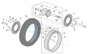 ETV 1000 Capo Nord Capo Nord drawing Front wheel