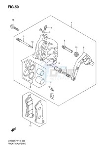 UH200G BURGMAN EU drawing FRONT CALIPER