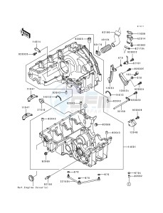 ZX 750 M [NINJA ZX-7R] (M1-M2) [NINJA ZX-7R] drawing CRANKCASE