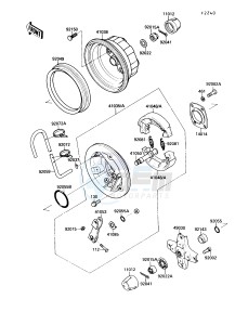 KLF 220 A [BAYOU 220] (A1-A4) [BAYOU 220] drawing REAR HUB