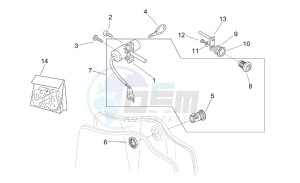 Mojito 125 drawing Decal and Lock hardware kit