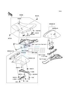 NINJA ZX-10R ZX1000E8F FR GB XX (EU ME A(FRICA) drawing Seat