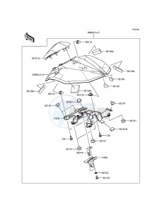 Z800 ABS ZR800DGFA UF (UK FA) XX (EU ME A(FRICA) drawing Accessory(Single Seat Cover)