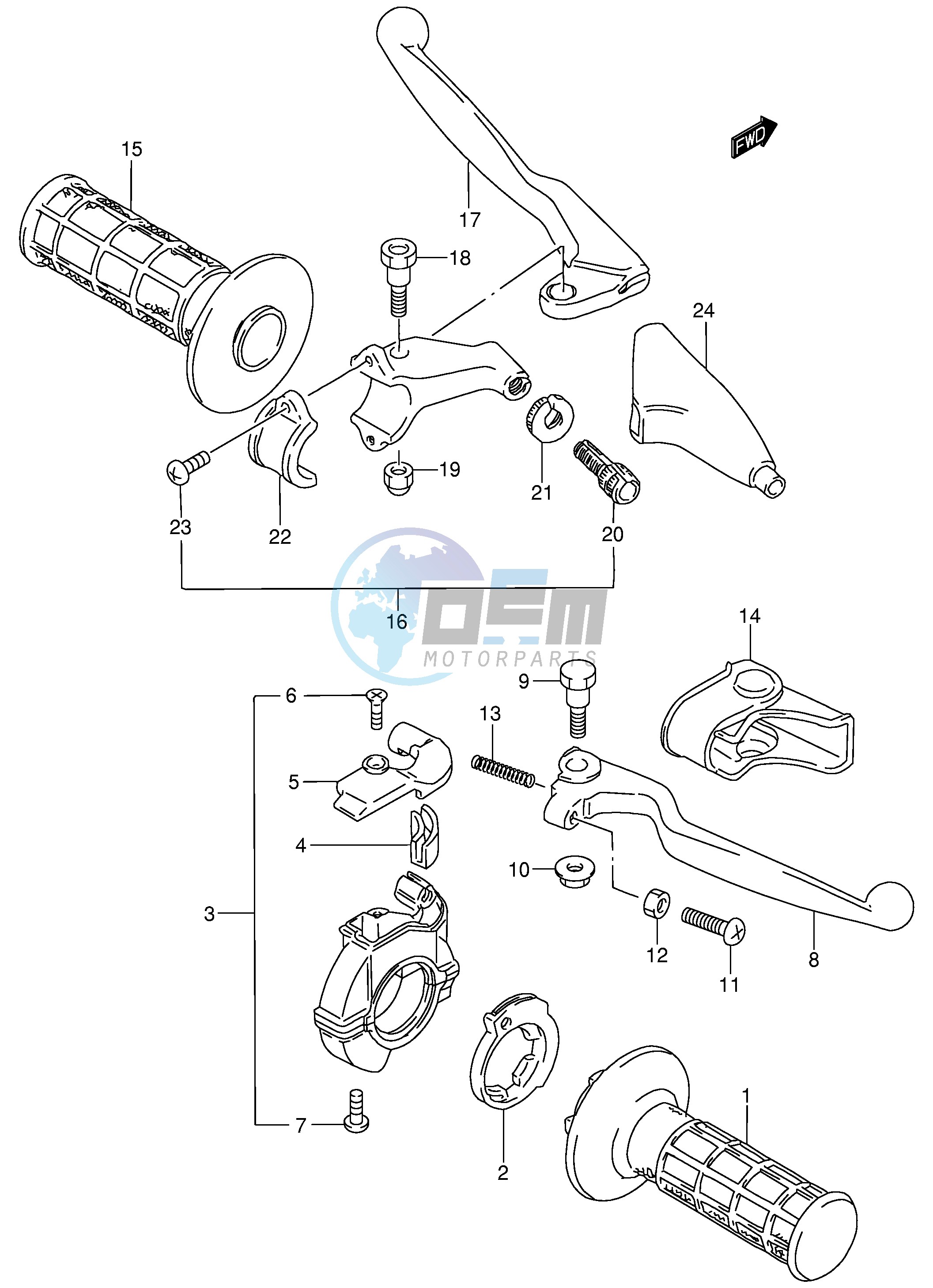 HANDLE LEVER (MODEL K2 K3 K4)