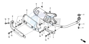 SCV100F LEAD drawing EXHAUST MUFFLER