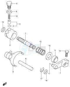 LT-F500F (E3-E28) drawing GEAR SHIFTING (3)(MODEL K1 K2)