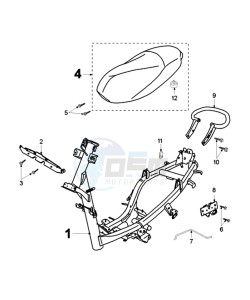 TKR BE drawing FRAME AND SADDLE