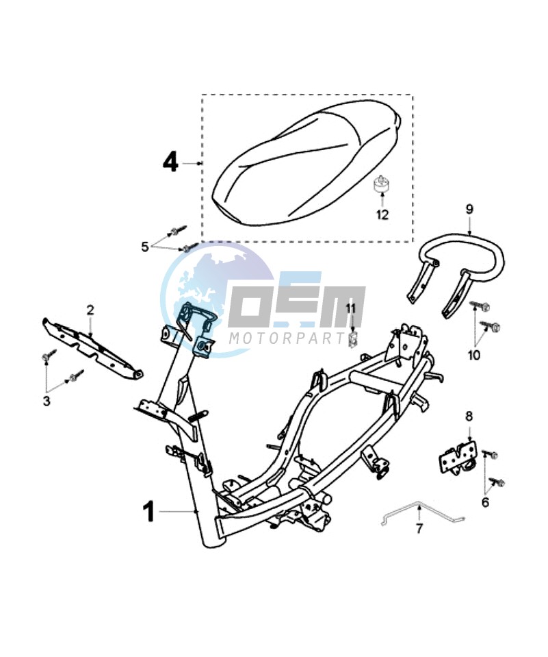 FRAME AND SADDLE