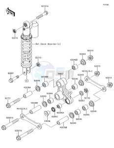 KX65 KX65AJF EU drawing Suspension