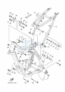 YZ250 (B9UA) drawing FRAME