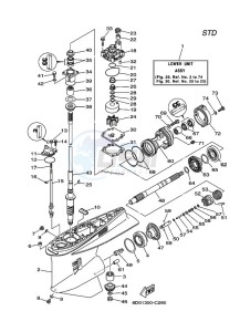 Z300AETOU drawing LOWER-CASING-x-DRIVE-1