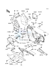 VN800 CLASSIC VN800B6F GB XX (EU ME A(FRICA) drawing Frame Fittings