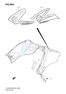 LT-Z400 (E3-E28) drawing SIDE COVER (MODEL K5 K6)