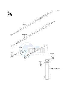 KLX 110 A (A1-A4) drawing CABLES