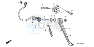 CBR1000RR9 France - (F / CMF TRI) drawing STAND