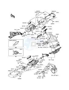 NINJA H2 / NINJA H2 CARBON ZX1000XHFA XX (EU ME A(FRICA) drawing Side Covers/Chain Cover